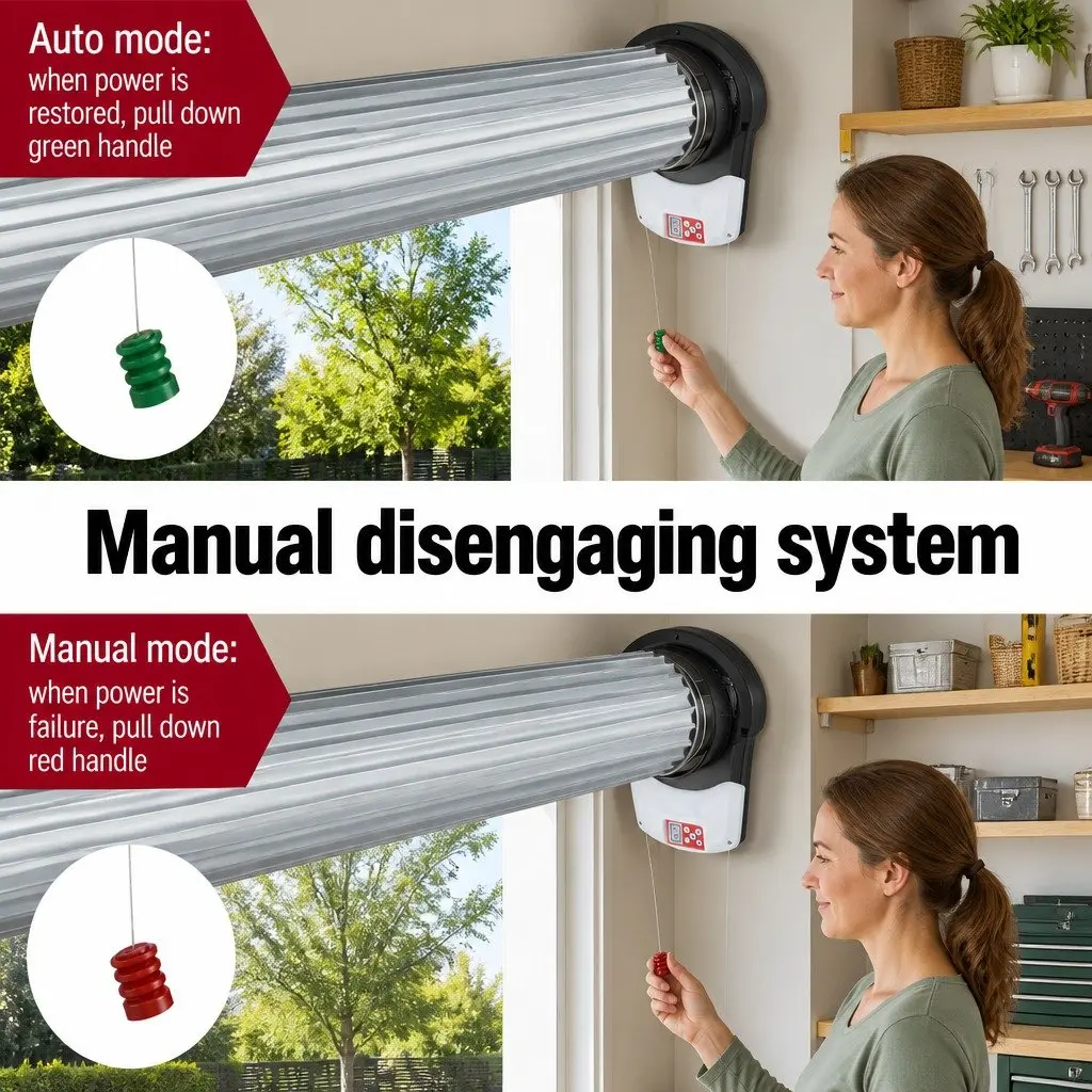 Garage Door Opener Automatic 800N Motor Remote Control Safety Reverse 220V AC Black White