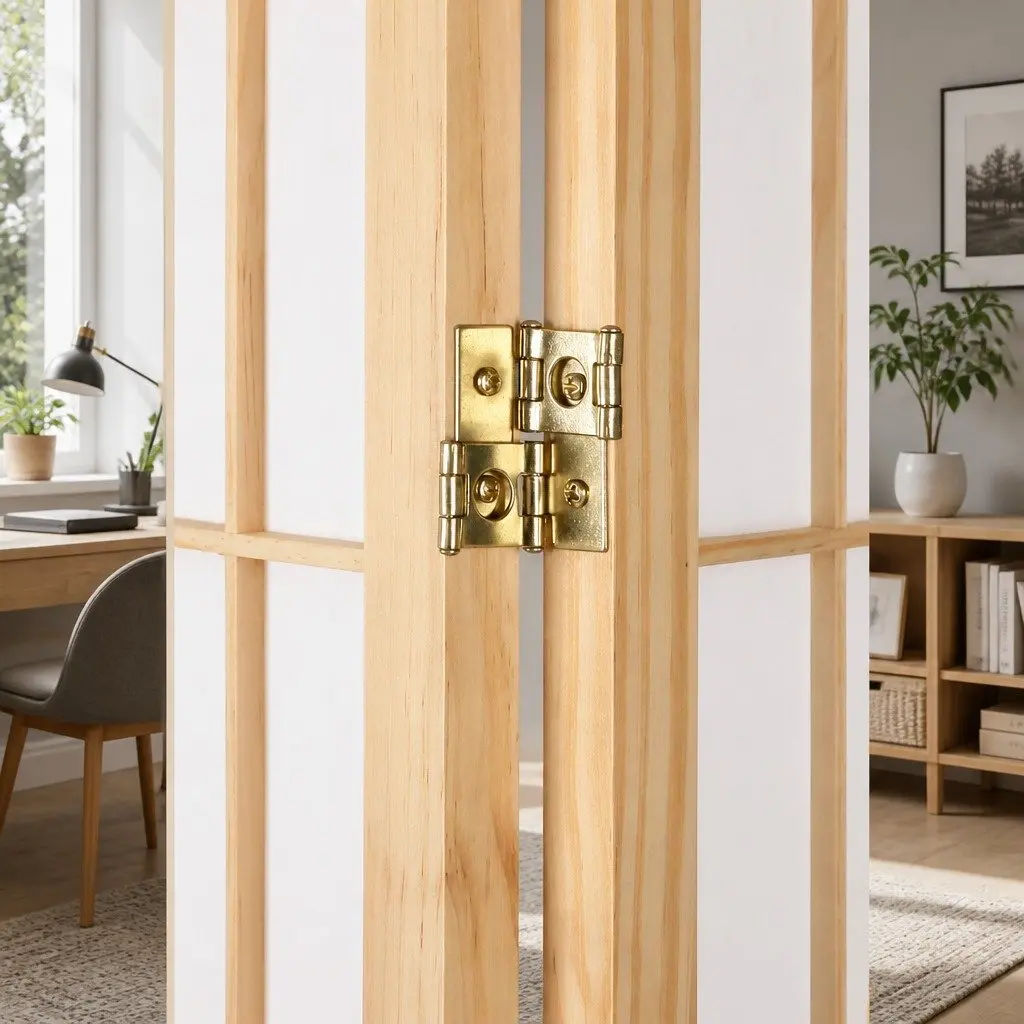 6 Panel Room Divider Folding Privacy Screen 261x179cm Natural