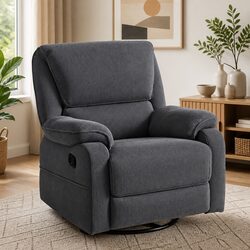 Comfortable and Reliable Grey Recliner Chair