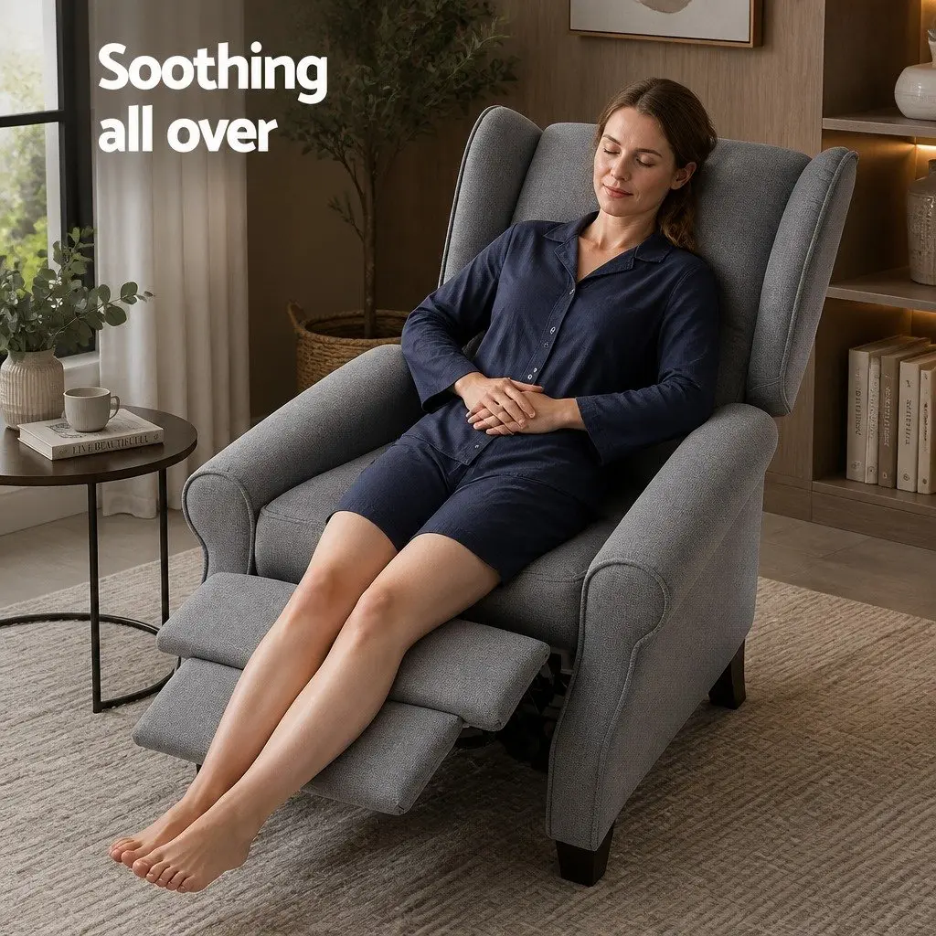 Grey Recliner Armchair with Comfort in Mind