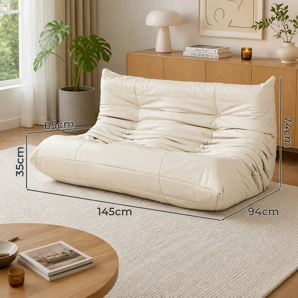2-Seater Floor Sofa for Home