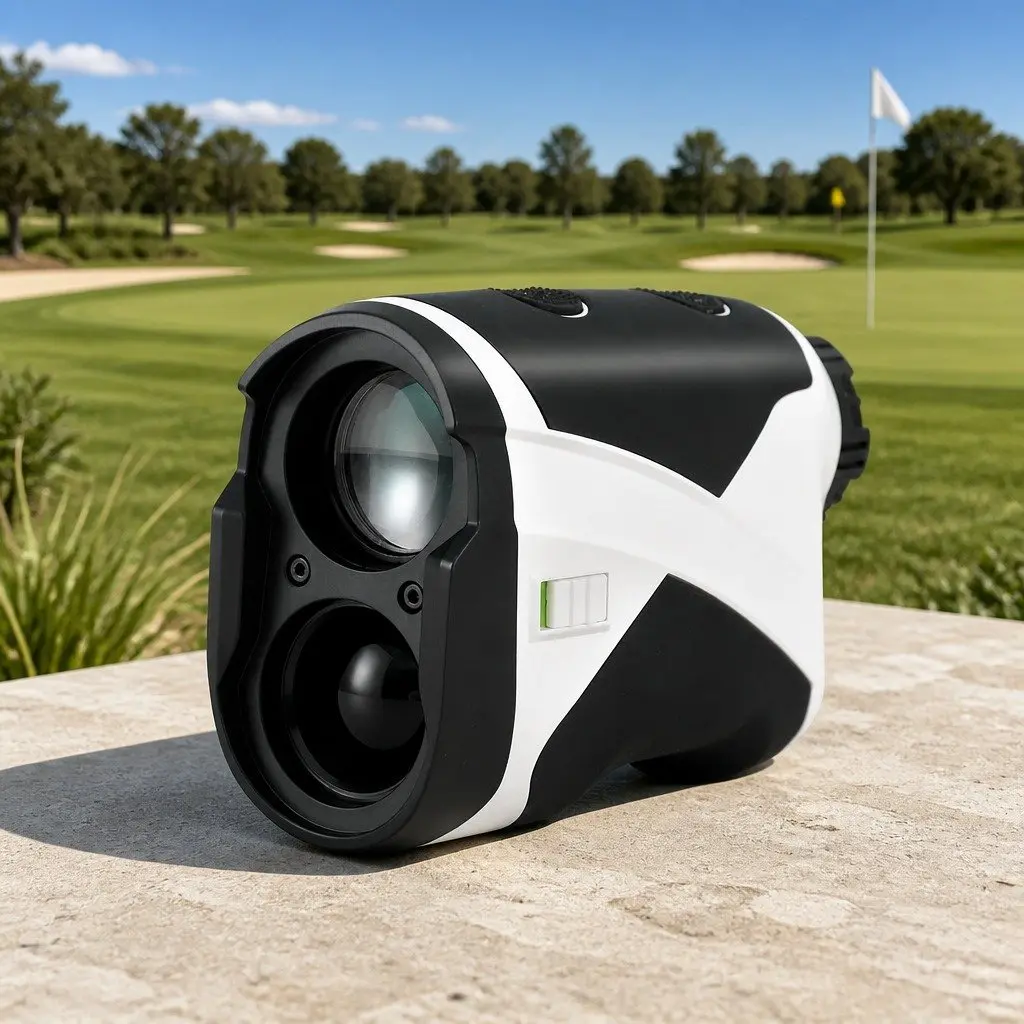 Laser Rangefinder for Golf Distance Measurement 700M Slope Compensation Vibration Alert White