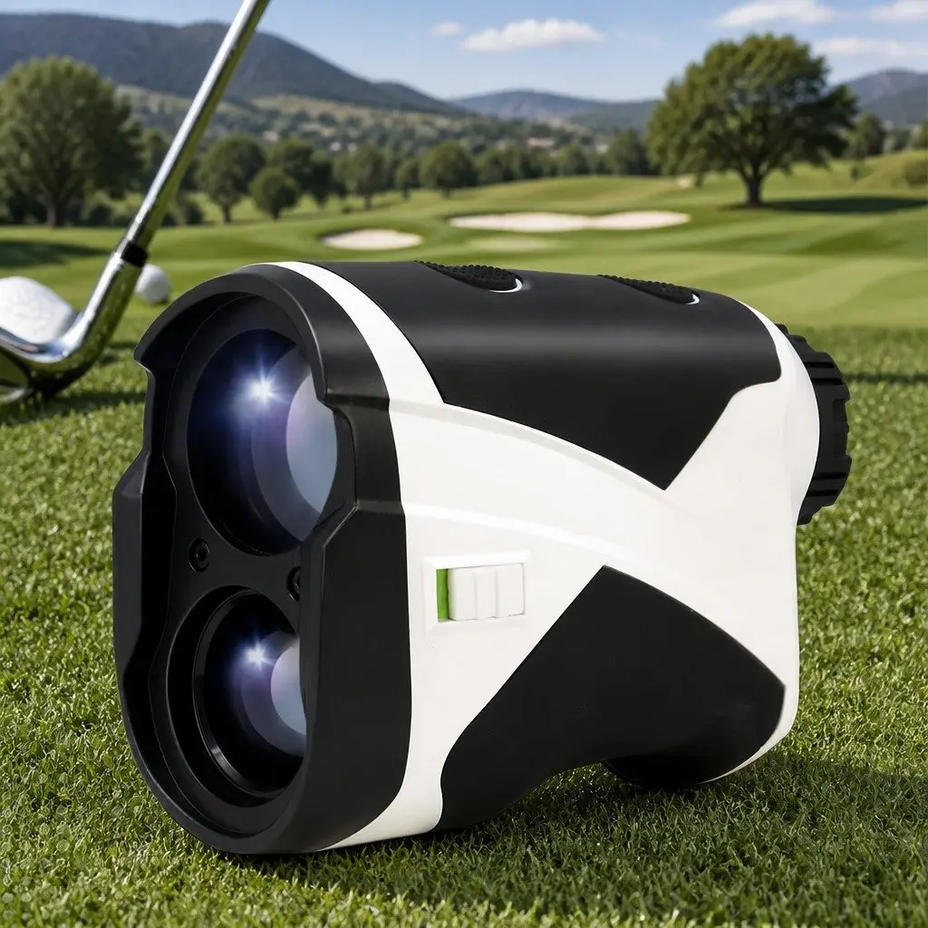 Laser Rangefinder for Golf Distance Measurement 700M Slope Compensation Vibration Alert White