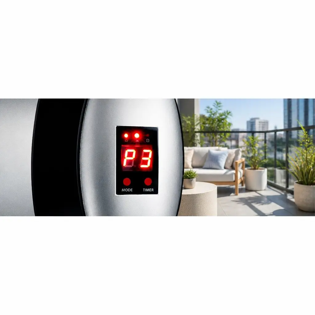 Electric Radiant Strip Heater 1500W Wall Mount Indoor Outdoor Heat Three