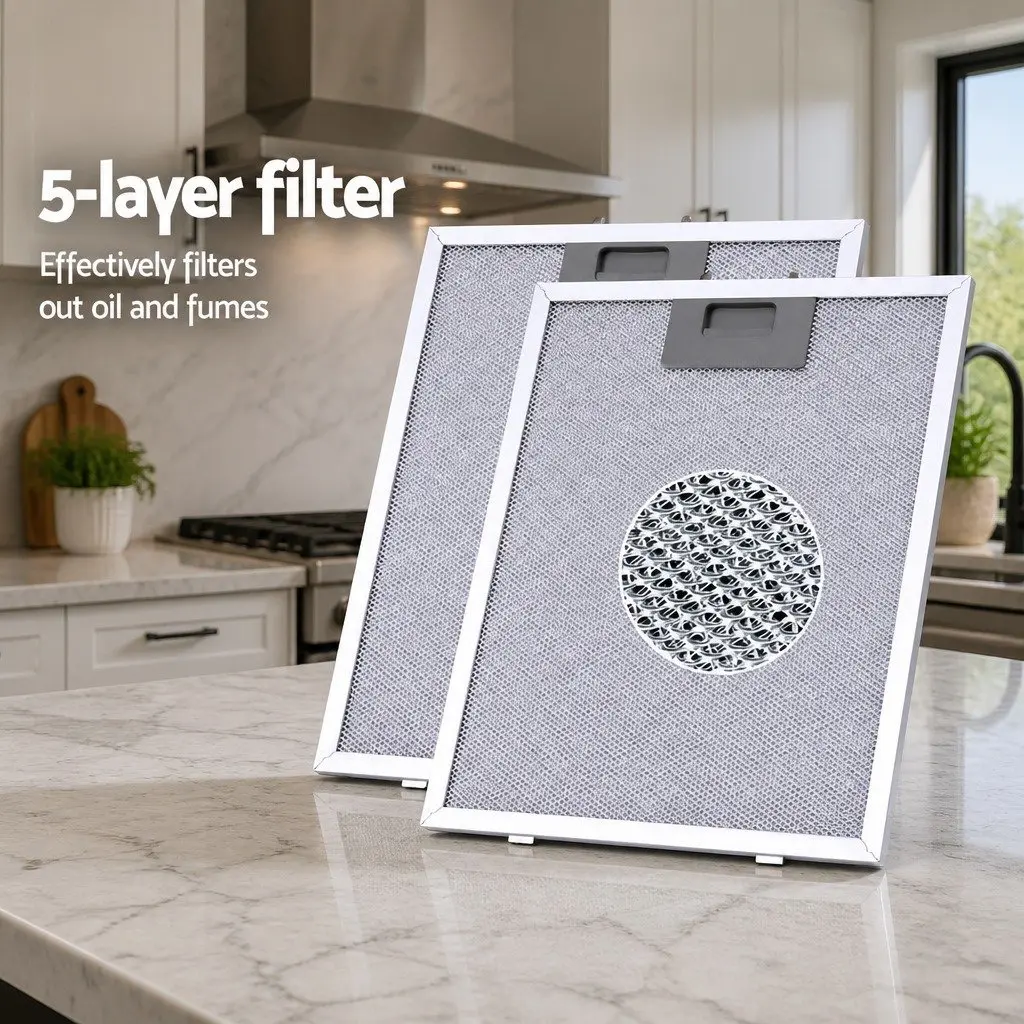 600mm Range Hood Wall Mounted Kitchen Extractor Fan 3-Speed Black