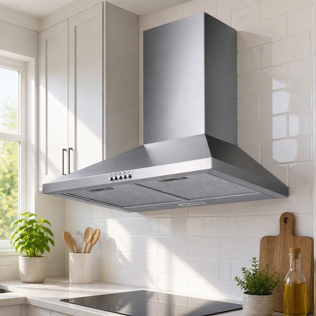 Range Hood Wall Mounted Kitchen Extraction Fan 600mm Stainless Steel Silver