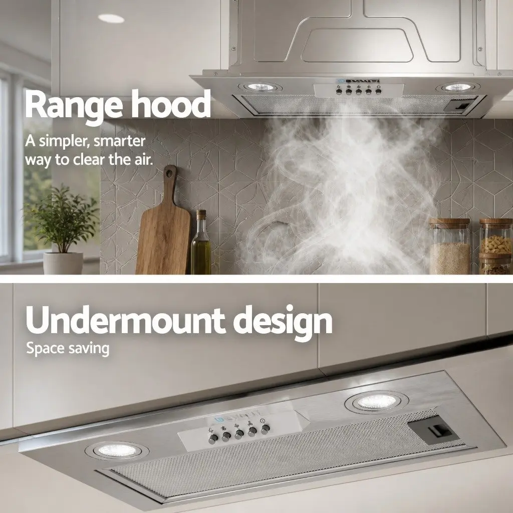 520mm Undermount Range Hood for Cleaner Kitchens