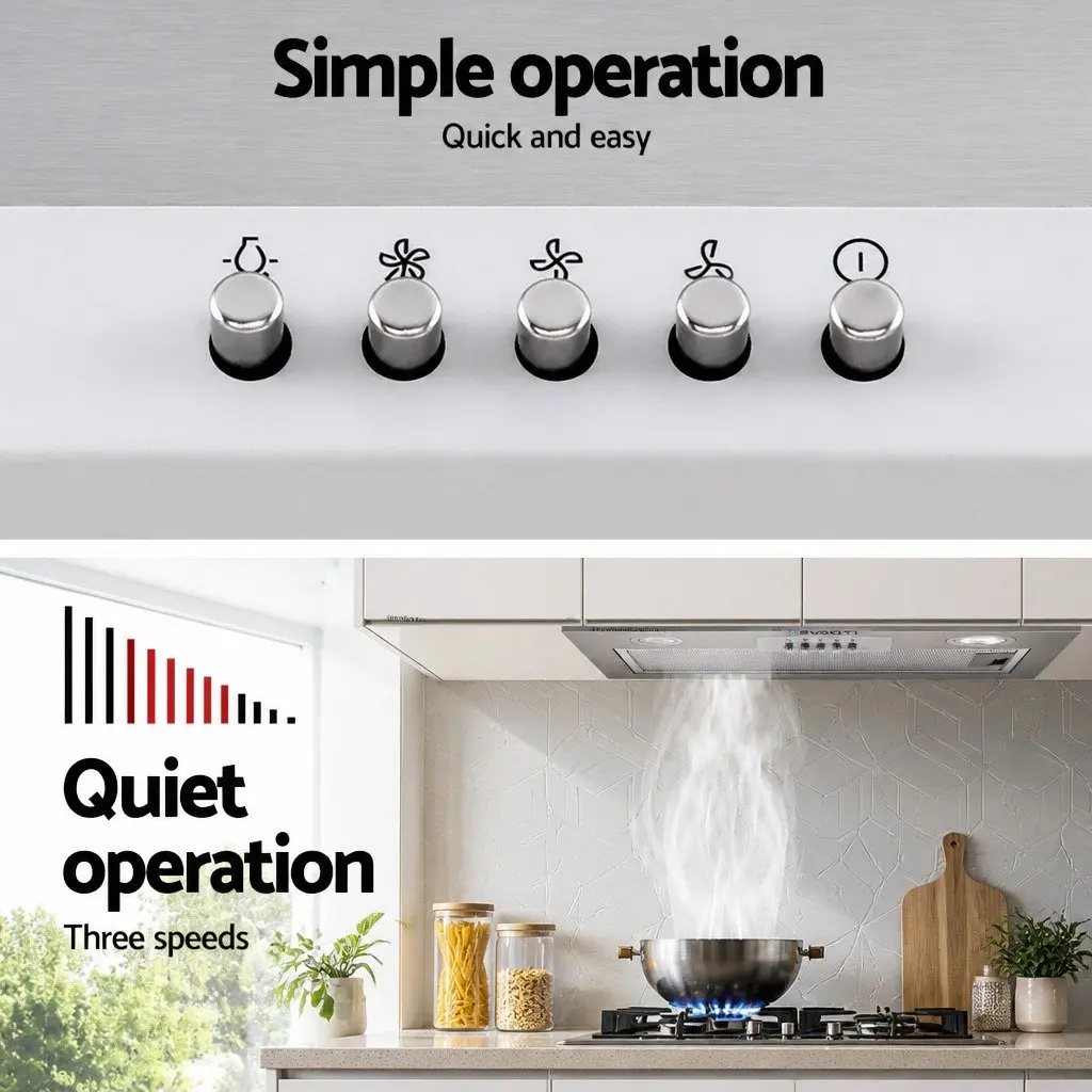 520mm Undermount Range Hood for Cleaner Kitchens