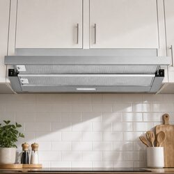 Value-Focused 90cm Slide-Out Range Hood in Stainless Steel