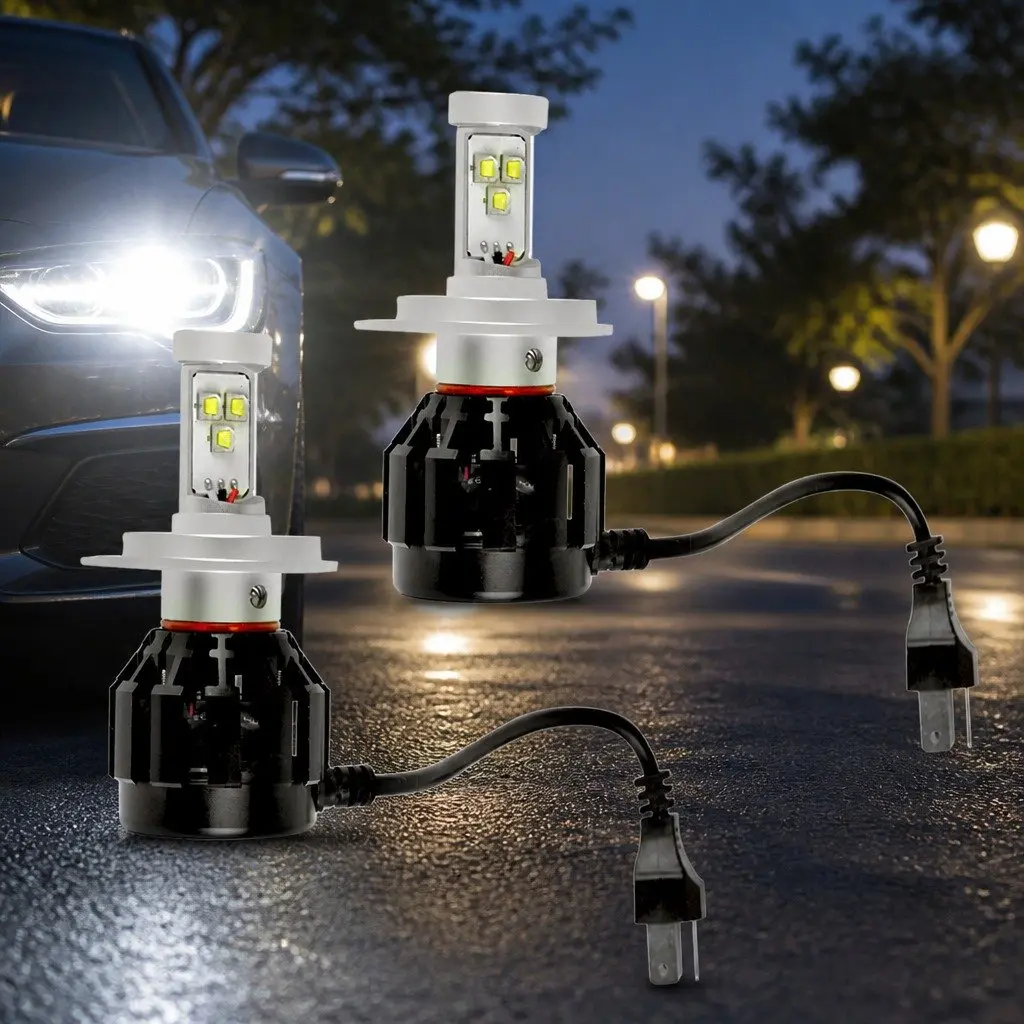 H4 LED Headlight Bulbs High Low Beam 6000K 2500LM 160W