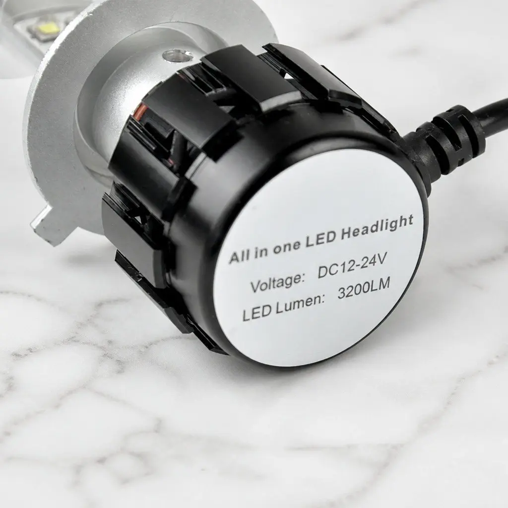 H4 LED Headlight Bulbs High Low Beam 6000K 2500LM 160W