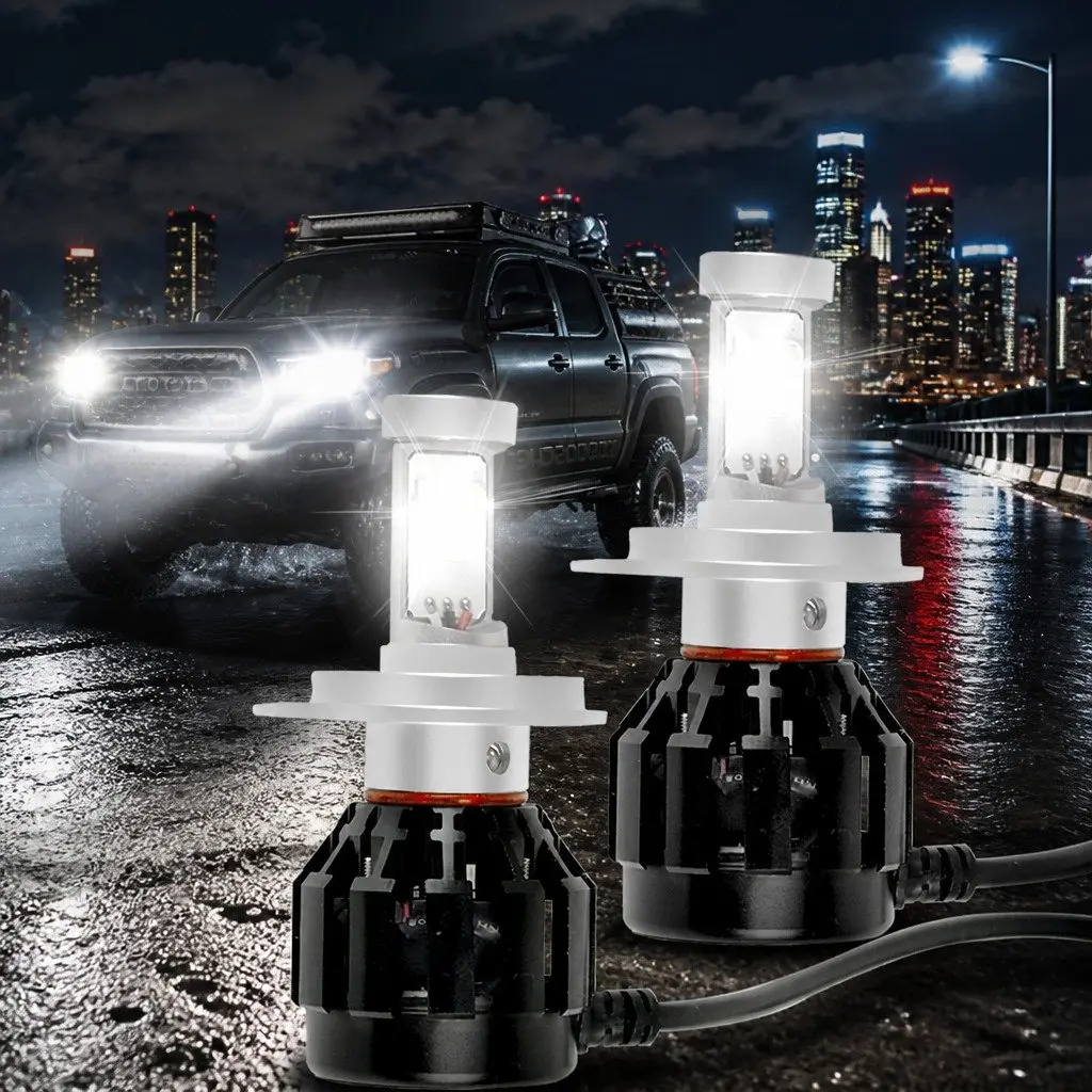 H4 LED Headlight Bulbs High Low Beam 6000K 2500LM 160W