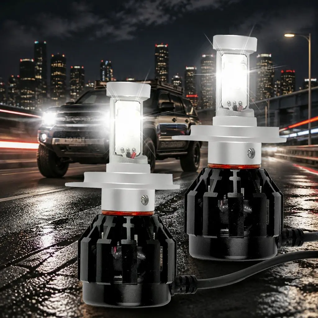 H4 LED Headlight Bulbs High Low Beam 6000K 2500LM 160W