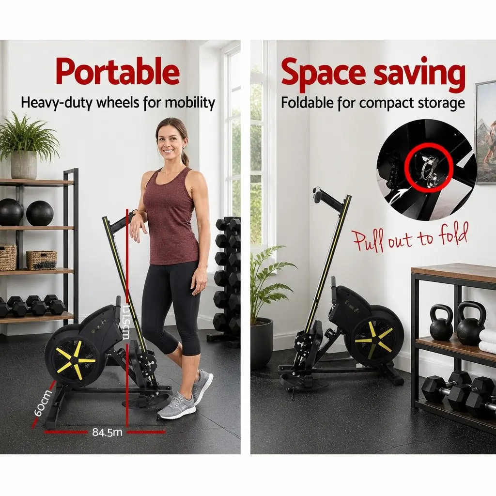 Rowing Machine with Adjustable Resistance Levels