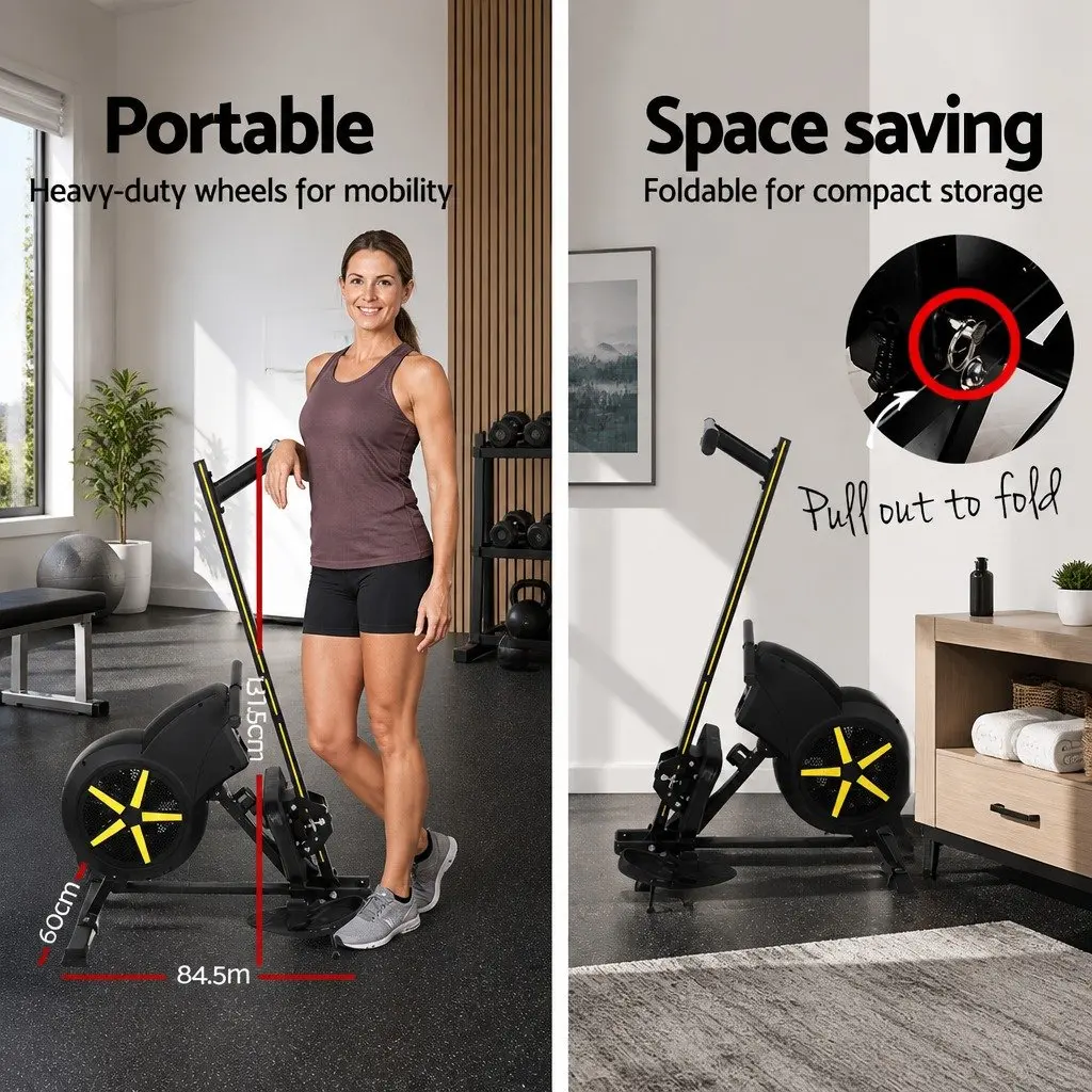 Rowing Machine with Adjustable Resistance Levels