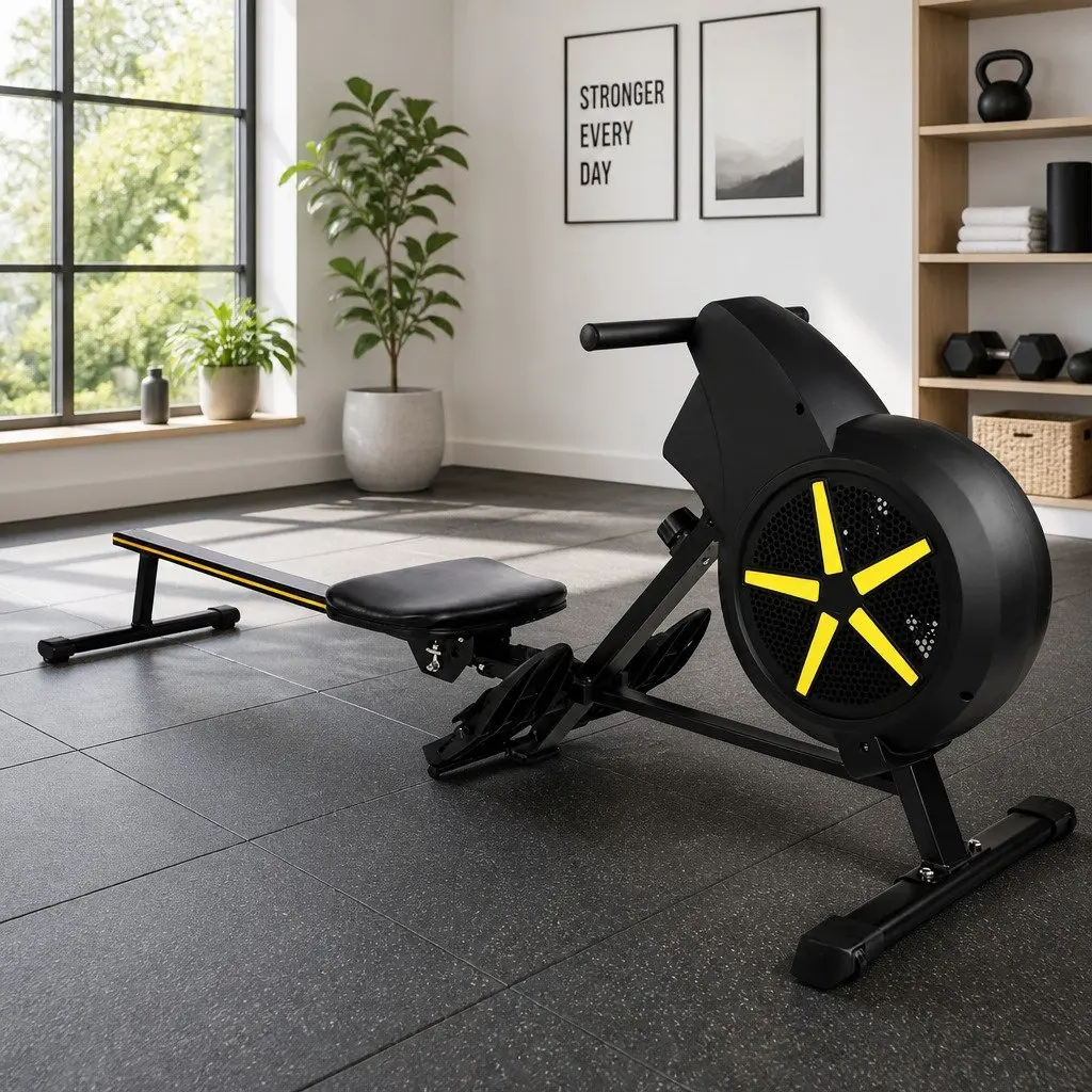 Rowing Machine with Adjustable Resistance Levels