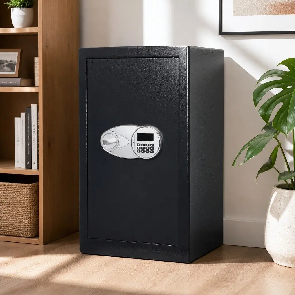 85L Fireproof Security Safe Digital Keypad Lock Home Office Cash Deposit Box