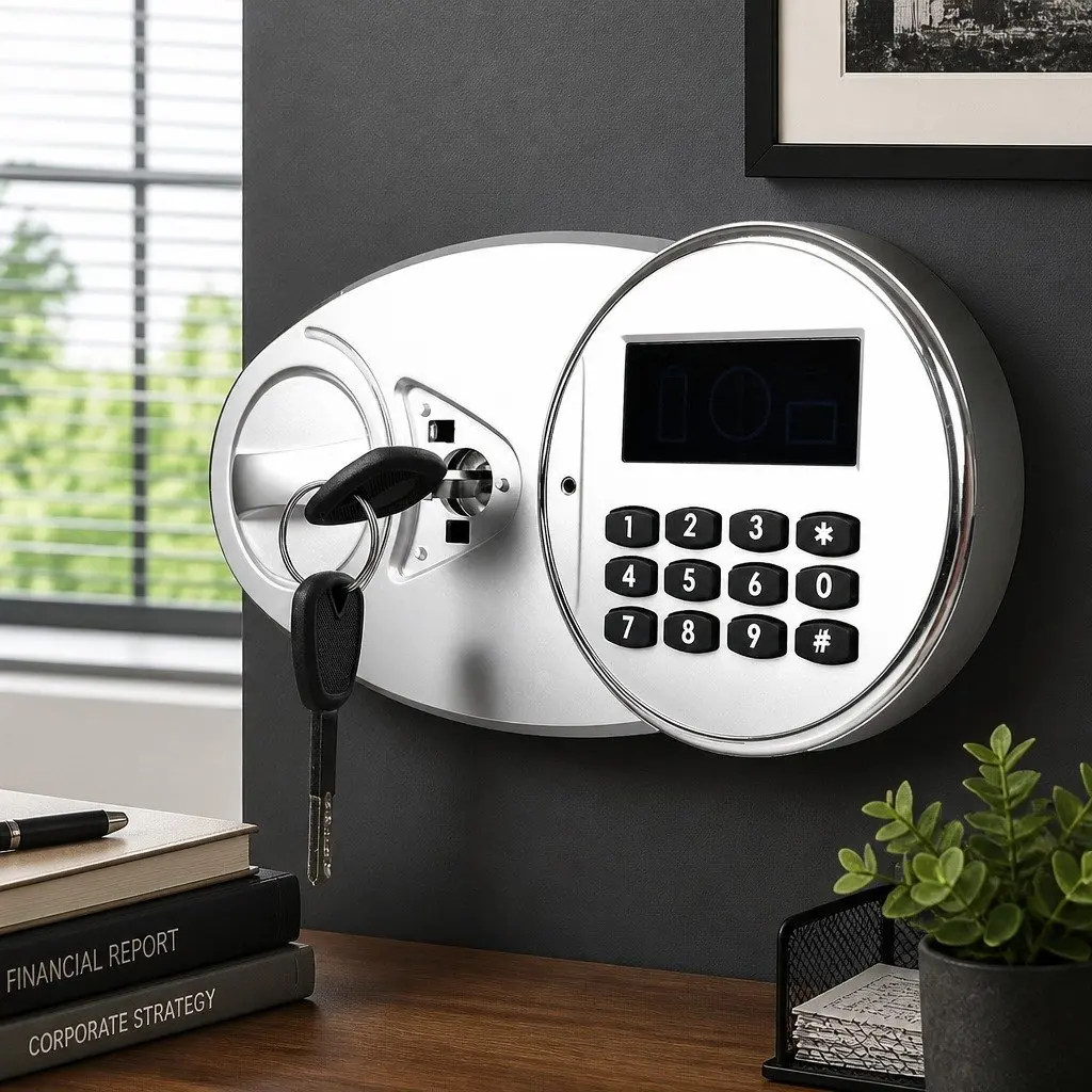 85L Fireproof Security Safe Digital Keypad Lock Home Office Cash Deposit Box