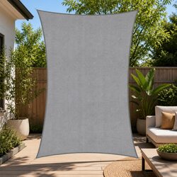 Reliable 4x7m Grey Shade Sail for Outdoor Comfort