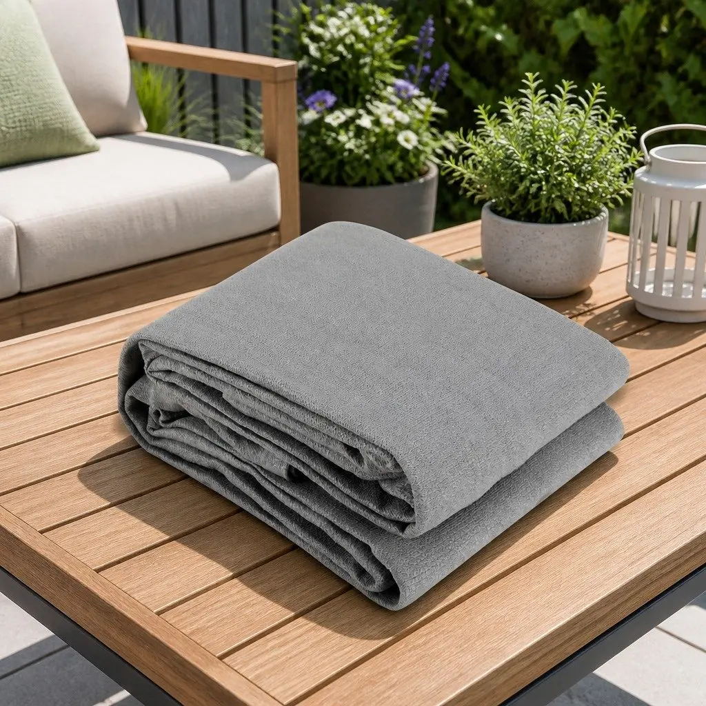 Triangle Shade Sail Cloth Canopy Outdoor Sunshade 5x5x7.1m Grey