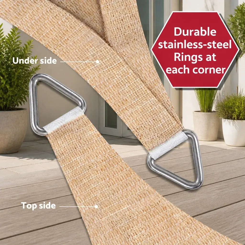 5x9M Rectangular Shade Sail Canopy for Outdoors