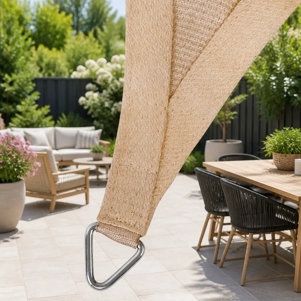 Rectangle Shade Sail UV Protection 3x6m Sand