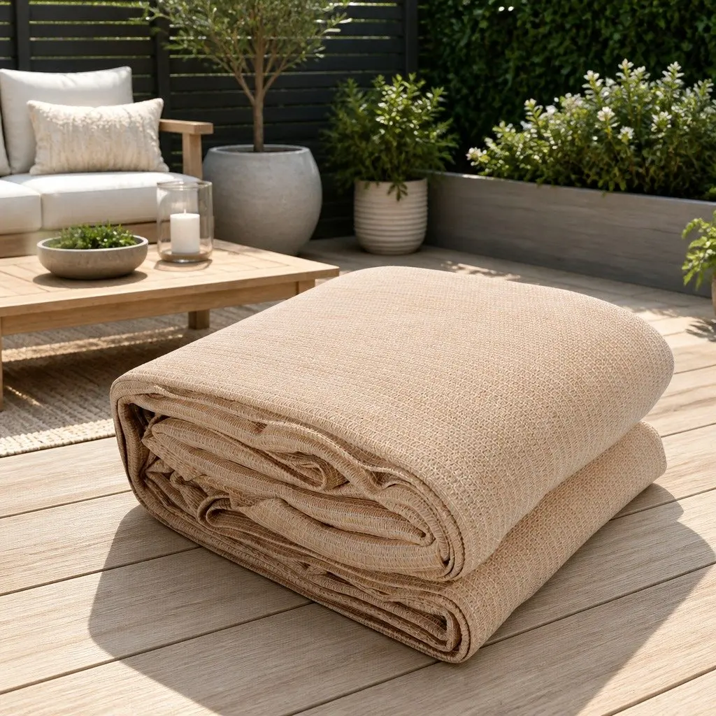 Shade Sail Rectangle UV Block 3x4m Outdoor Garden Patio Sunshade Cloth Sand