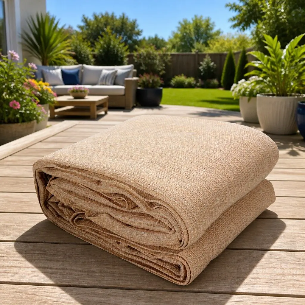 Rectangle Shade Sail UV Protection 5x7m Sand Beige