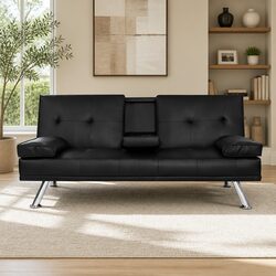 Warm and Practical Black Sofa Bed for Comfort and Value