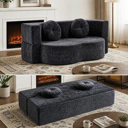 Comfortable 2 in 1 Sofa Bed with Practical Features