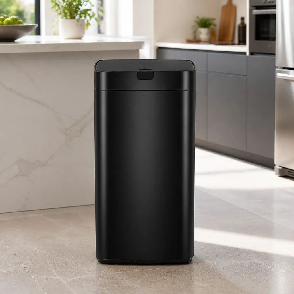 45L Motion Sensor Rubbish Bin with Soft-Close