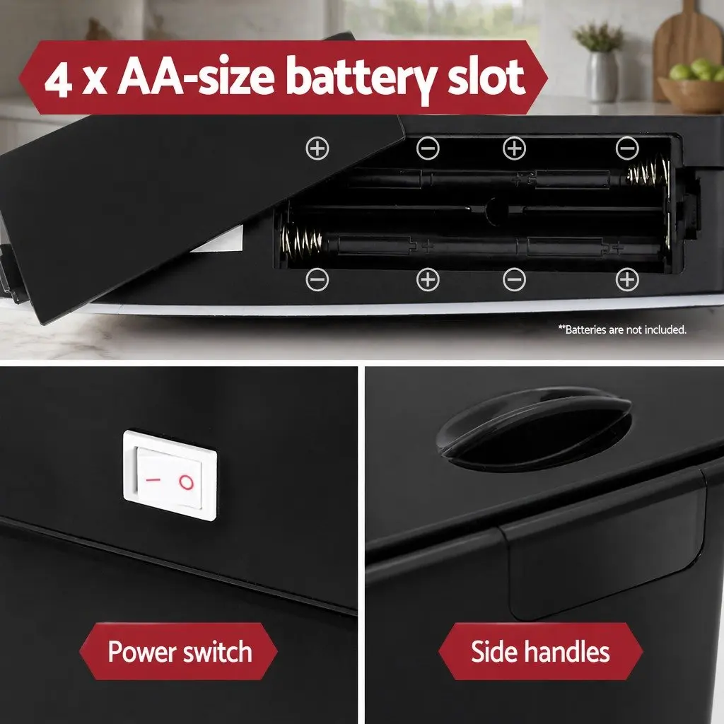 45L Motion Sensor Rubbish Bin with Soft-Close