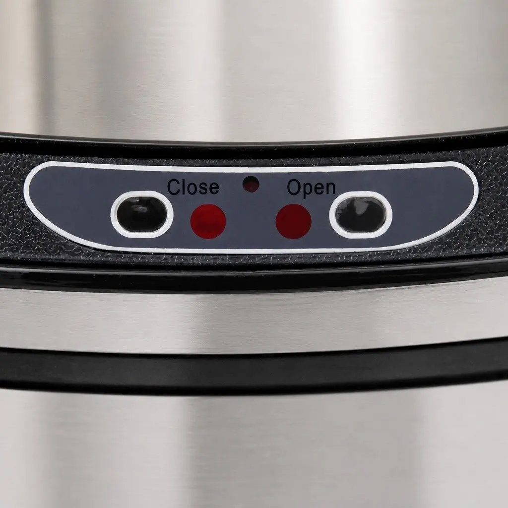 Automatic Rubbish Bin Motion Sensor 68L Kitchen Silver Trash Can