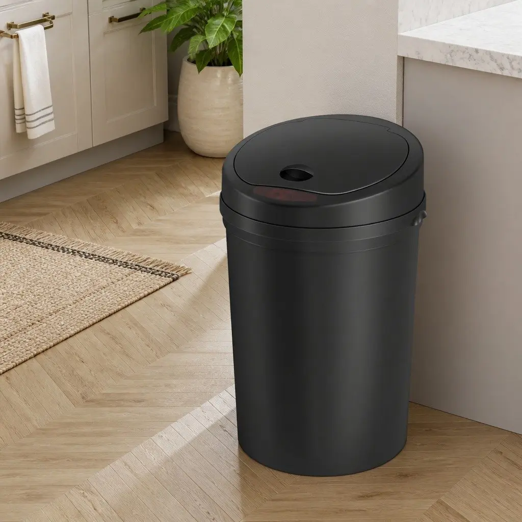 Sensor Bin Motion Automatic Trash Can Kitchen Rubbish 9L Hands-free Black