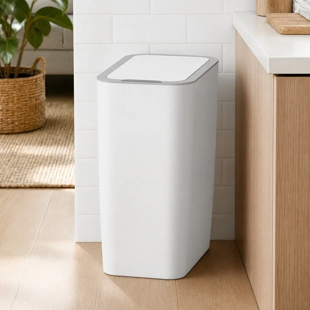 Automatic Rubbish Bin Hands-Free Kitchen Waste 9L White