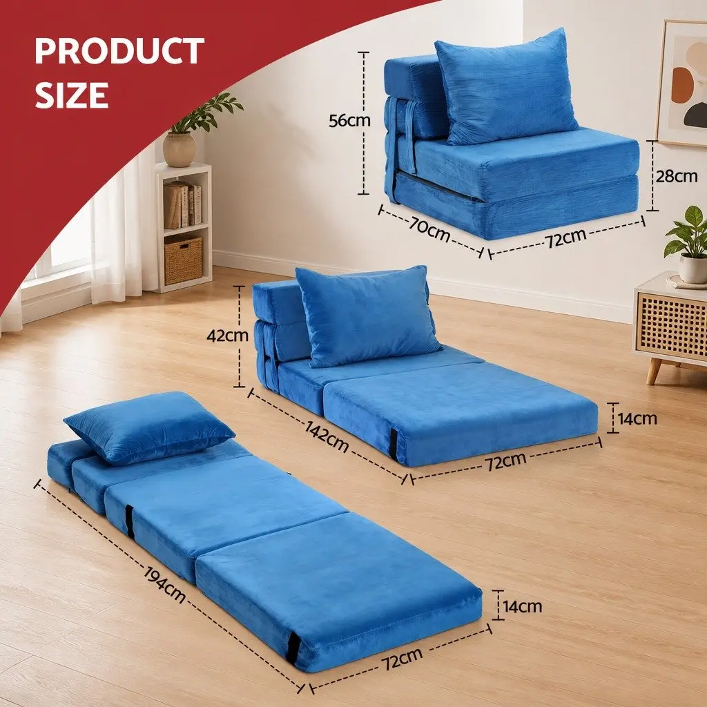 3-in-1 Sofa Bed with Washable Cover