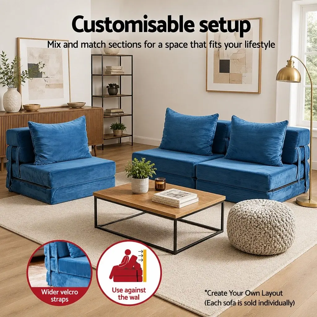3-in-1 Sofa Bed with Washable Cover