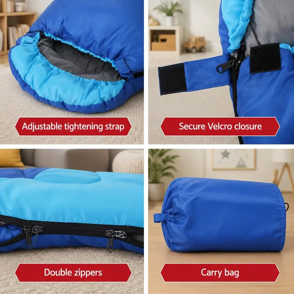 Kids Sleeping Bag 172cm for Outdoor Use