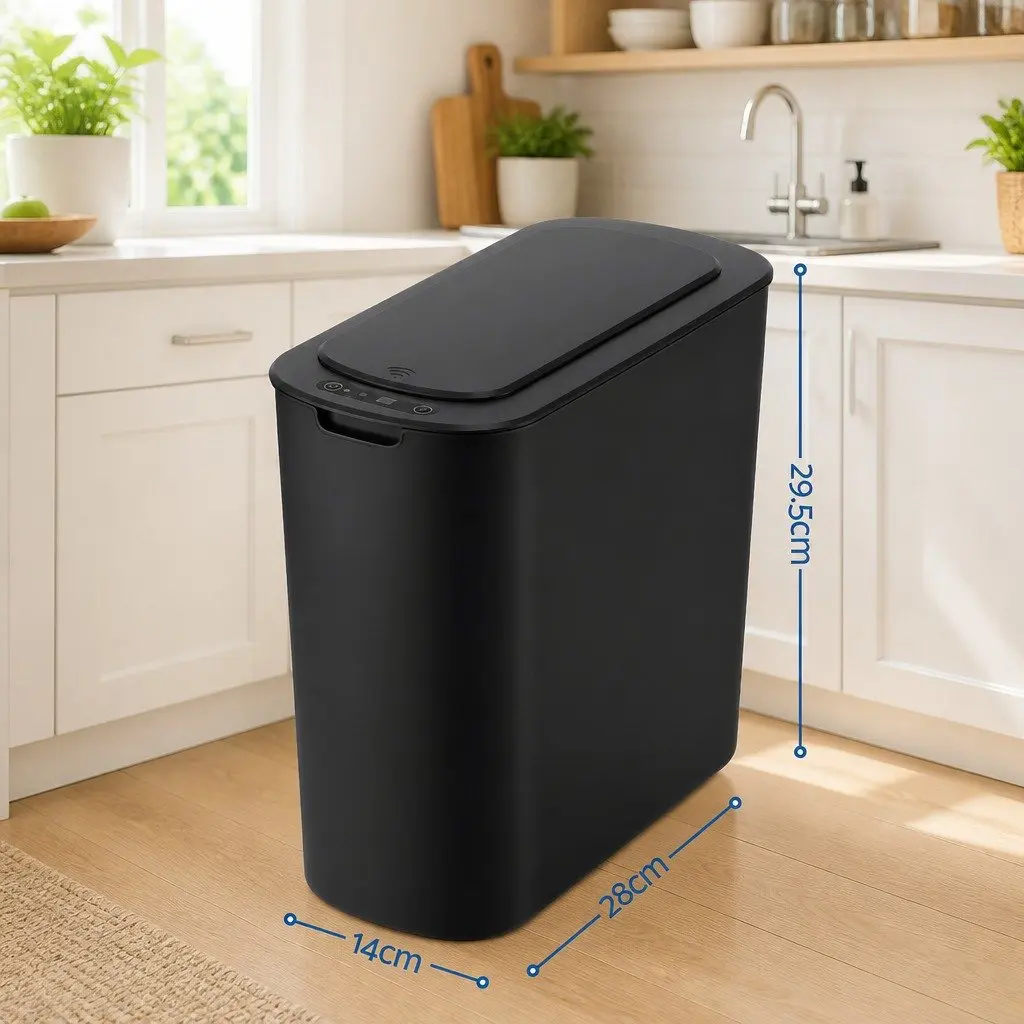 Automatic Trash Bin 11L in Black Color