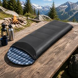 Grey Lightweight Sleeping Bag - Practical and Comfortable