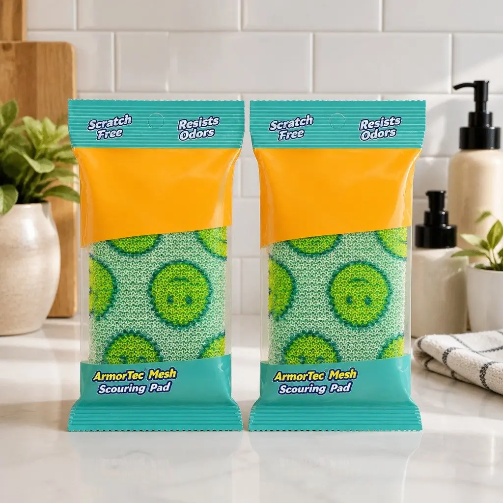 Scouring Pad Green Cleaning 2 Piece