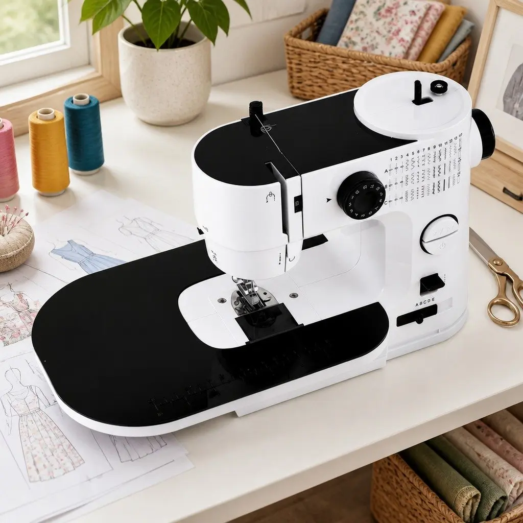 Mini Sewing Machine Portable Compact 39 Stitches Home Craft Lightweight White