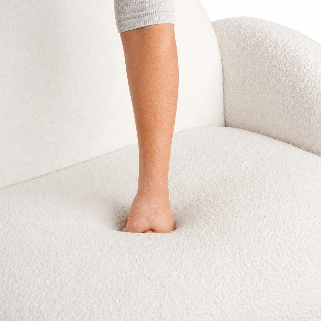 Single Sofa Chair with Fleece Upholstery