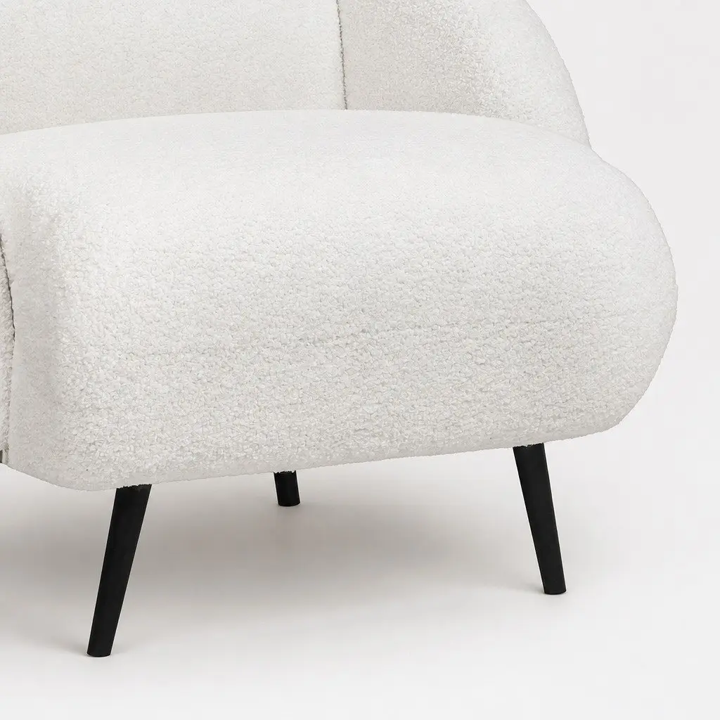Single Sofa Chair with Fleece Upholstery