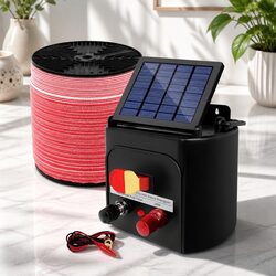 Reliable Solar Electric Fence Energiser 3KM Kit