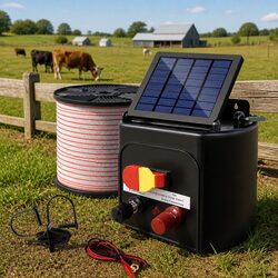 Reliable Solar Electric Fence Energiser for Your Livestock