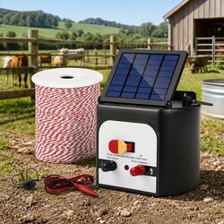 Reliable Solar Electric Fence Energiser 8km for Your Farm