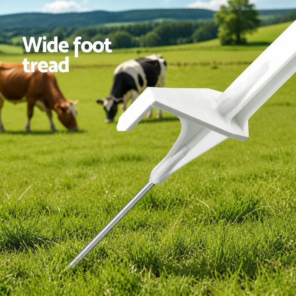 Electric Fence Posts Temporary Fencing 106.5cm White 20 Piece