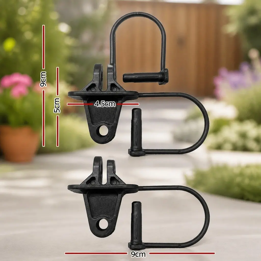 Electric Fence Insulators 200pcs Pinlock Black Y Post Metal Post