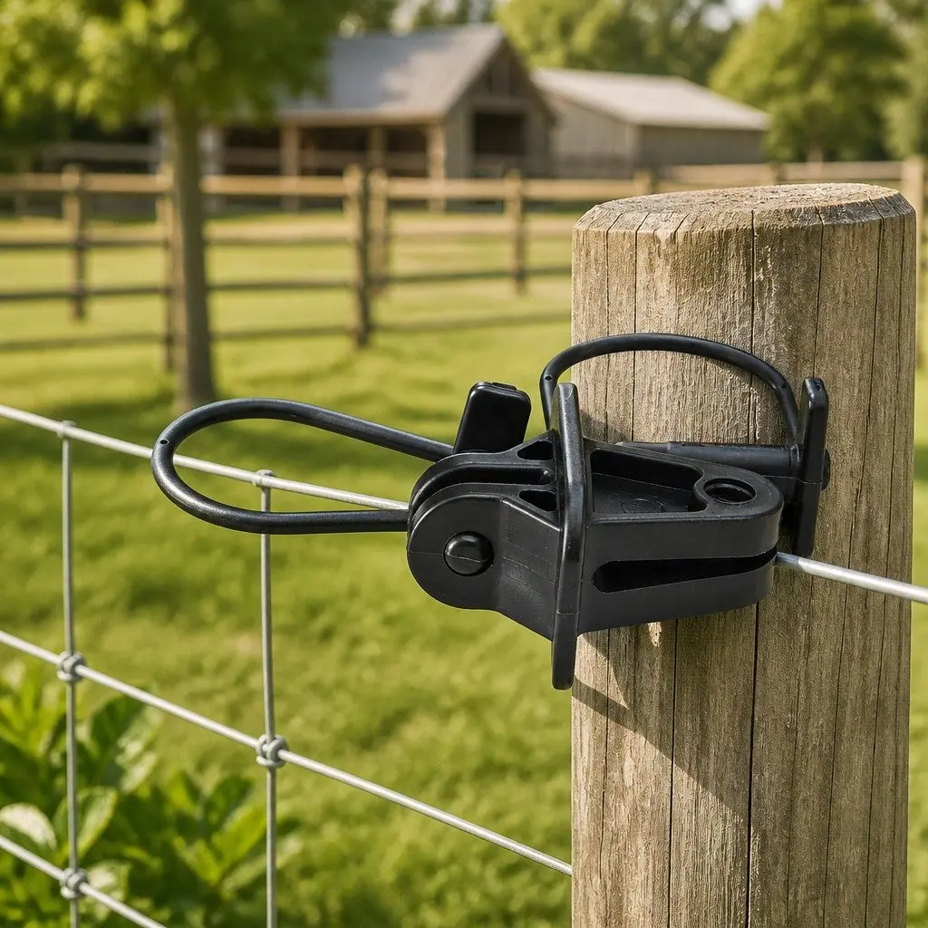 Electric Fence Insulators 200pcs Pinlock Black Y Post Metal Post